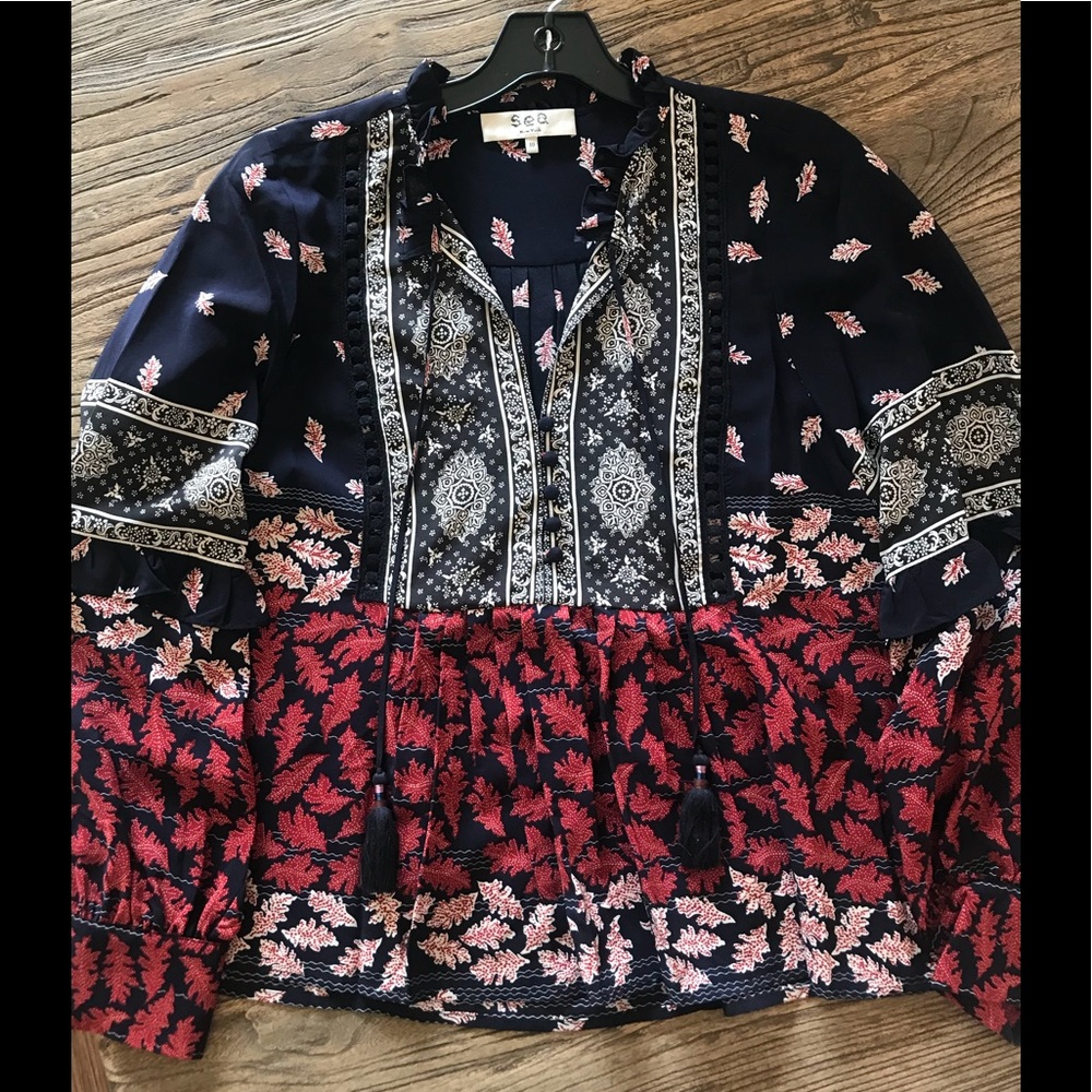 SEA New York silk blouse
